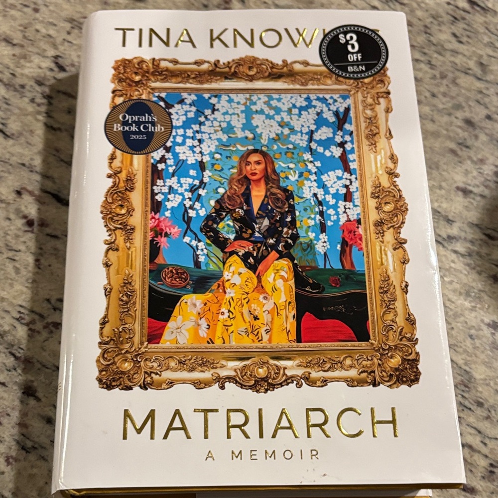 Tina Knowles Matriarch Hardcover Memoir - White & Gold Cover